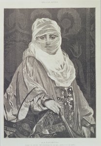 「ラ・ファボリータ」-ベールを持つ女性 作： Jean Leon Gerome